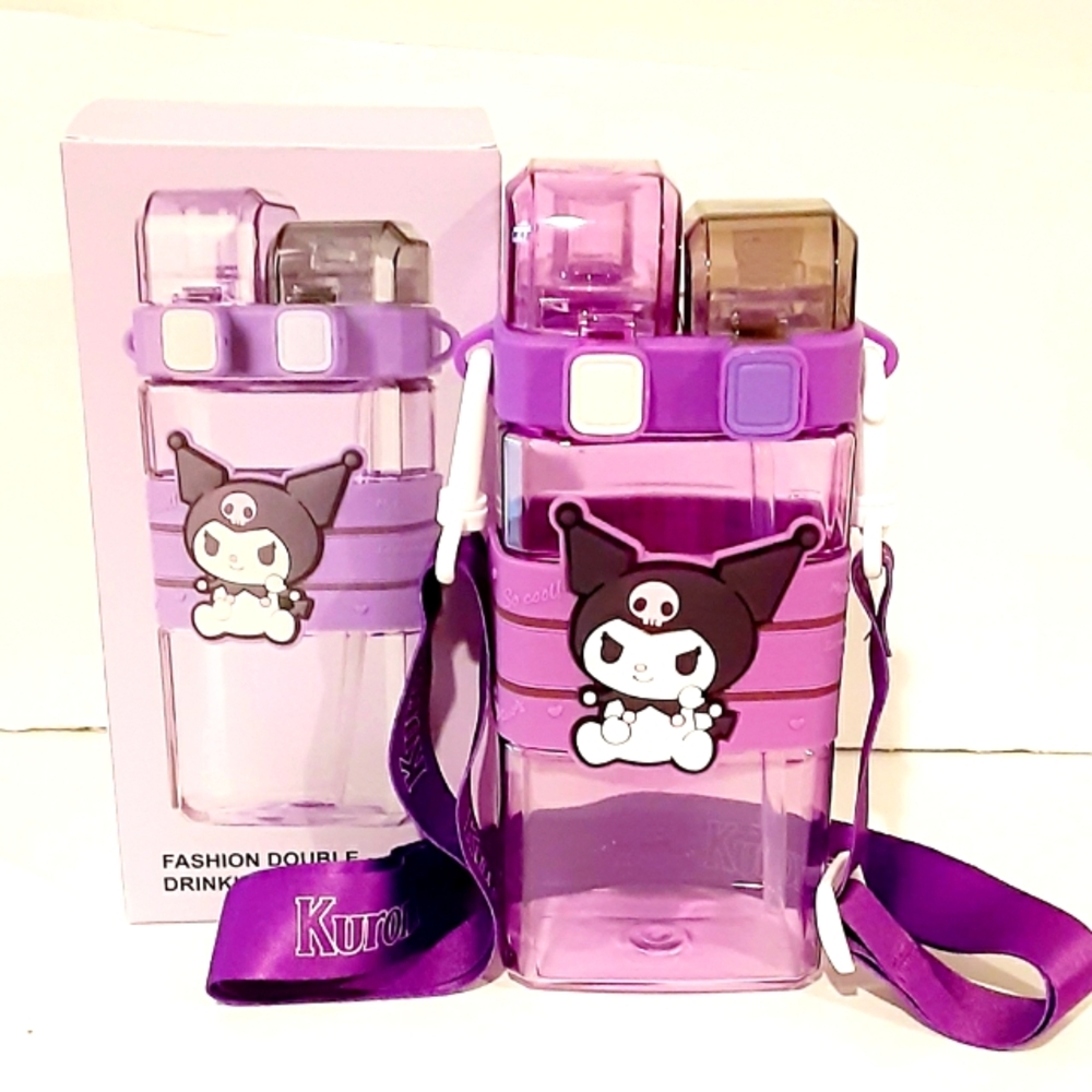 Kiromi Double Drink  Water Bottle with Character Design